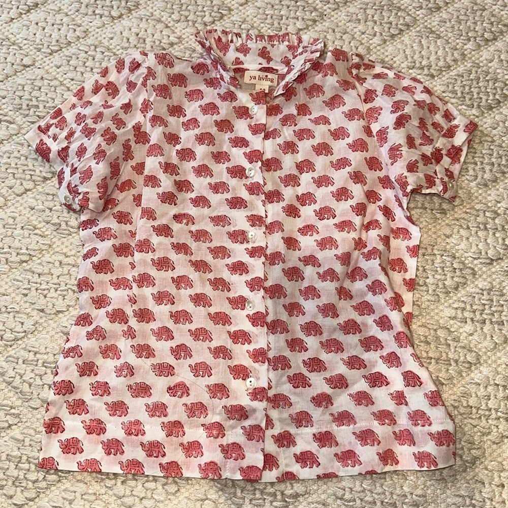 NBW— Brand New- Ya Living- Girl’s Pink Elephant Top- Size 5-6
